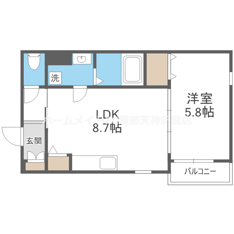ベリッシモ蛍池の間取り