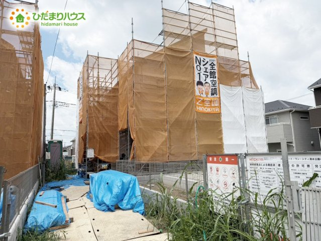 野田市清水公園東2丁目　新築戸建　1号棟の駐車場|2台分可能な駐車スペース(^^)/車種により異なる場合がございます。