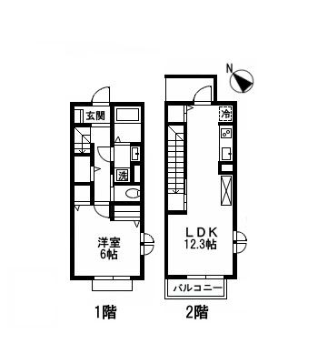 テラスすわやまの間取り