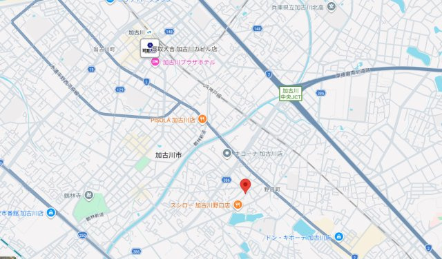 加古川市野口町良野　中古戸建の地図