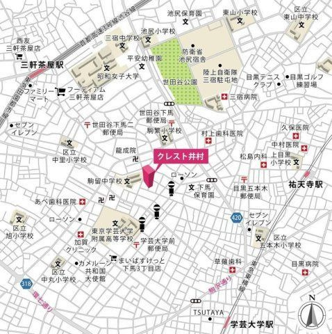 クレスト井村の地図