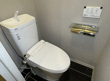 ニューシティハイツ飯田橋のトイレ|ゆったりとした空間のトイレです