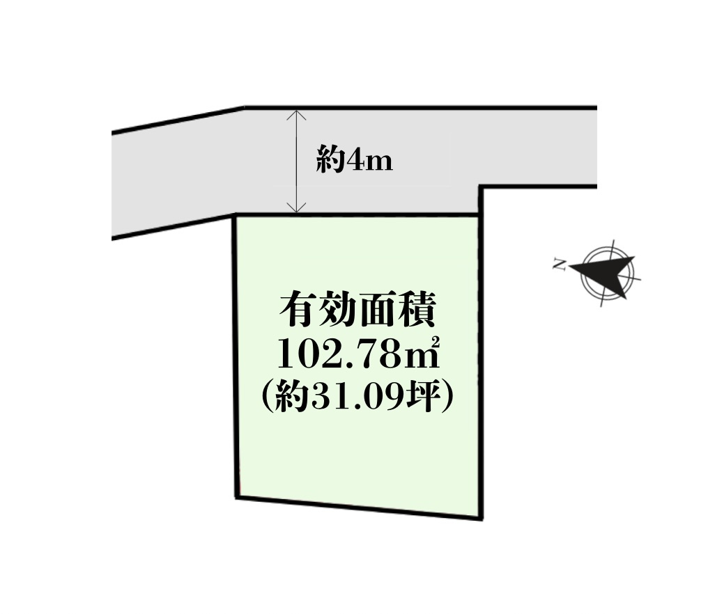 品川区豊町５丁目の売地の区画図
