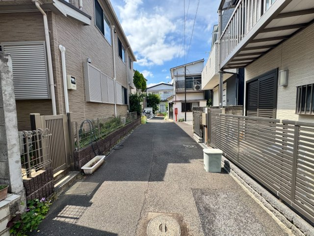 品川区豊町５丁目の売地の前面道路含む現地写真
