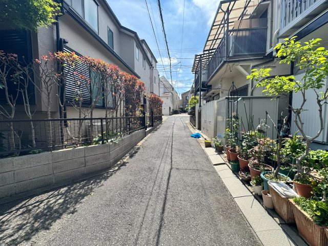 品川区豊町５丁目の売地の前面道路含む現地写真
