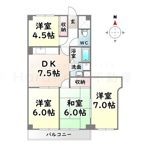 【間取り】 | エスパシオ野並【名古屋市賃貸・RC造】