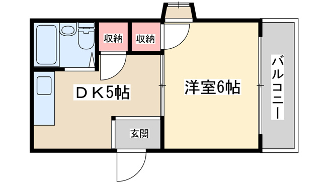【間取り】 | サンハイツ岡本