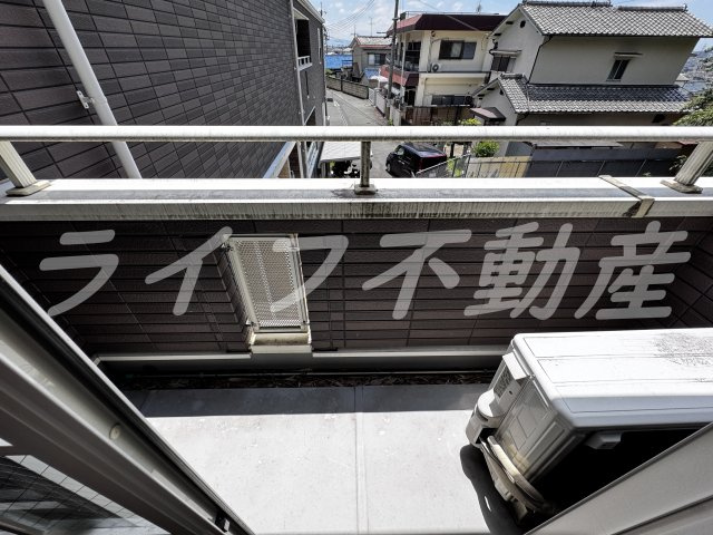 グリーンヒルⅡのバルコニー|広々としたバルコニーです