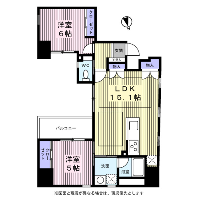 Ｍ永岡マンションの間取り