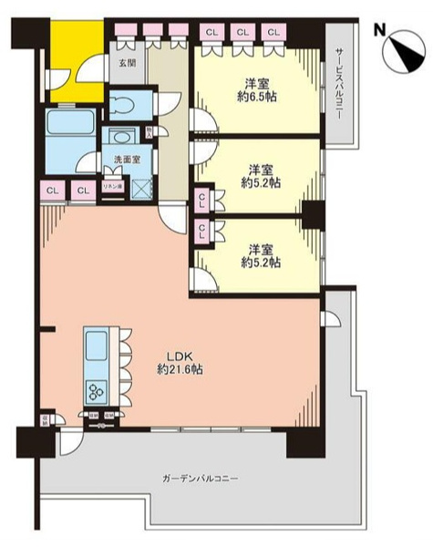 【間取り】 | 照葉テラス・パークカーサ０２☆仲介手数料無料☆