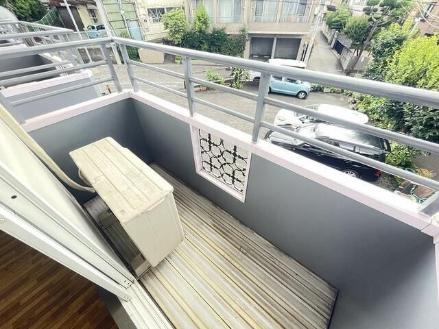 パームハイツのバルコニー
