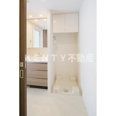 【洗面所】 | パークアクシス池田山 | ゆったりとスペースのある洗面所