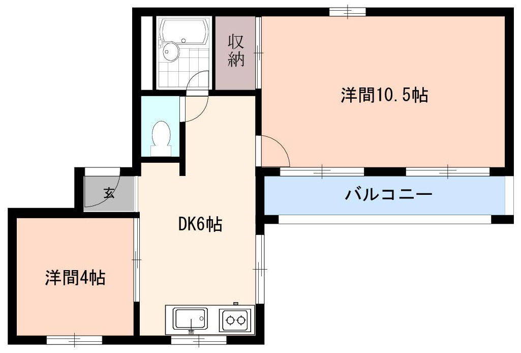 鈴木館１ｓｔの間取り