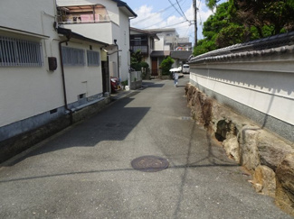 【前面道路含む現地写真】 | 川西市東畦野3丁目14の18　建築条件無土地