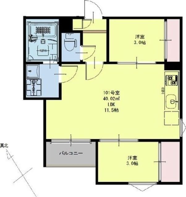 REGALESTボヌール宮城野原の間取り