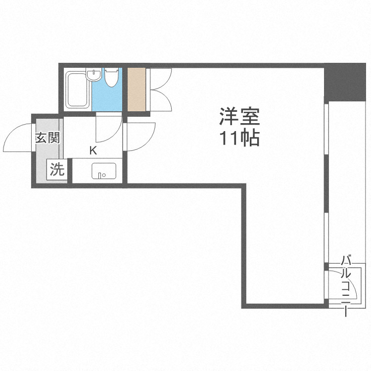 エクセレント中道の間取り