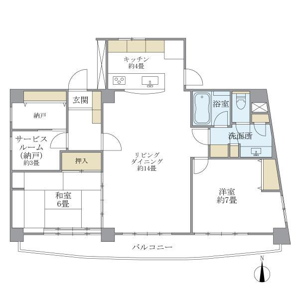 ティアラ恵比寿の間取り