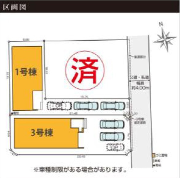 ケイアイグレイス／南区近見2期／１号棟の区画図