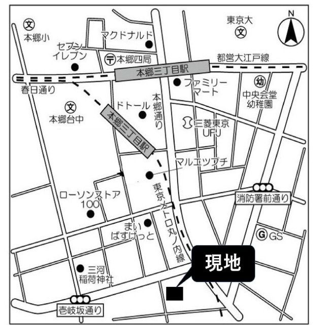 テラス文京本郷の地図