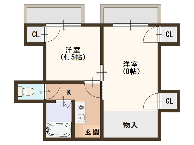 【間取り】 | スワンハイツ
