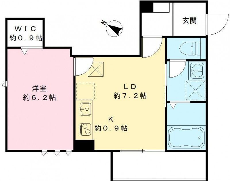 カームコートＫの間取り