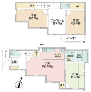 約70坪以上の土地　玉津町今津　中古戸建の間取り