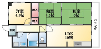 【間取り】 | ハイツ清風