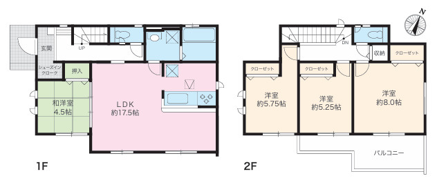 【間取り】 | 平塚市上平塚　全３棟　新築住宅