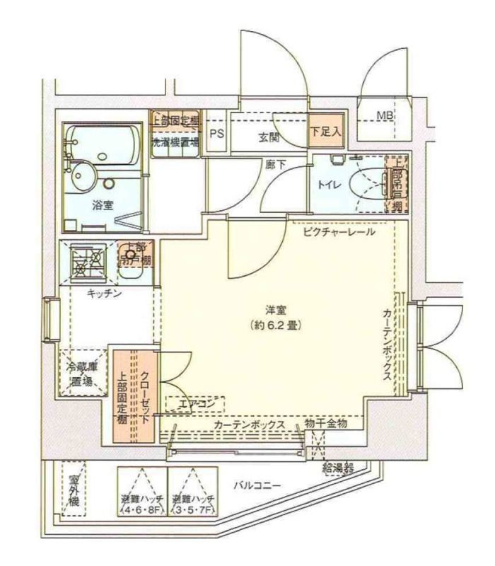 ドルチェ東京向島の間取り|間取りです。