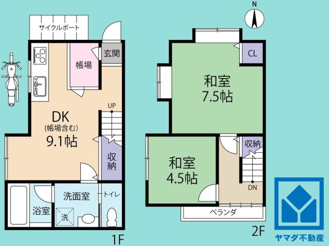 南区西九条東島町の間取り