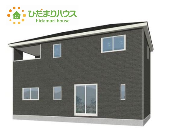 常陸大宮市石沢第5　新築戸建　4号棟の外観パース|お気軽にお問い合わせください☆彡