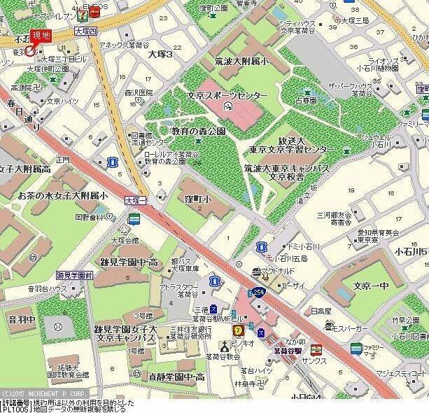 エクセリア茗荷谷の地図