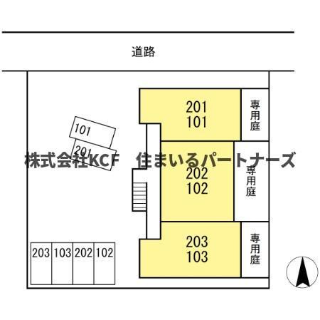 ベルテック上津の区画図