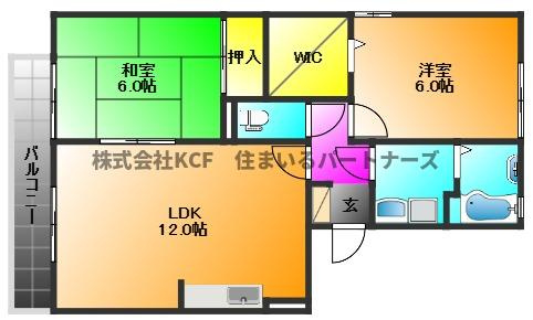 ペイサージュ上津の間取り