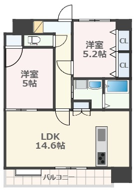 SQUARE春日の間取り
