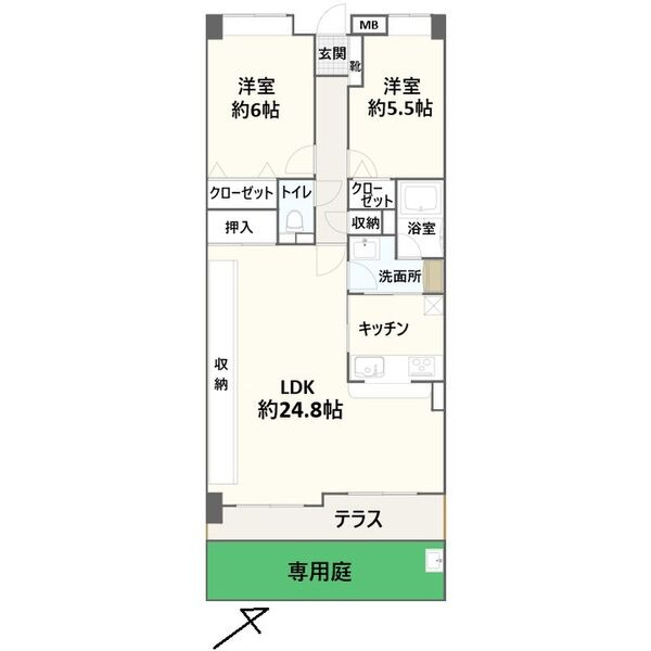 野村ステイツ小牧の間取り