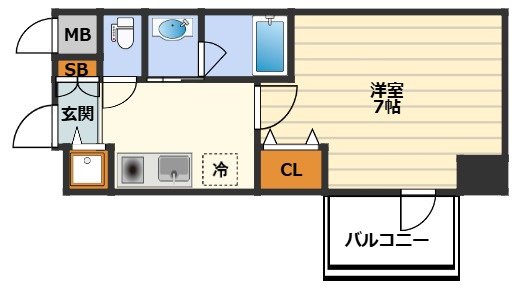 アスヴェル南森町の間取り|間取り