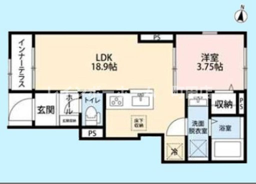 リーブルファイン八王子越野※初期費用分割後払いサービス利用可能物件の間取り