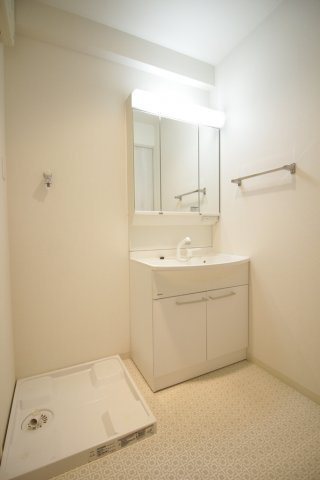 熊本市中央区古桶屋町の賃貸マンションの洗面所