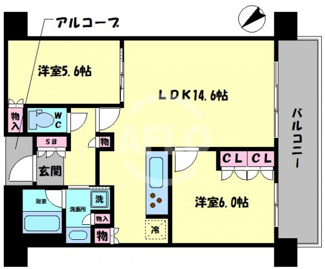 【間取り】 | ザ・パークハウス中之島タワー　中之島小学校区 | ザ・パークハウス中之島タワー　開放感ある間取り