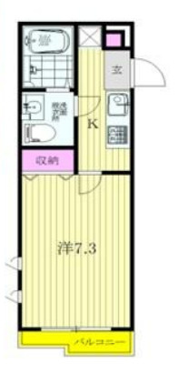 中野区東中野４丁目の賃貸マンションの間取り