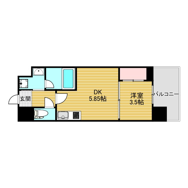 M:COURT江坂の間取り