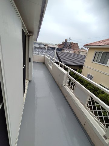 豊橋市北山町貸家のバルコニー