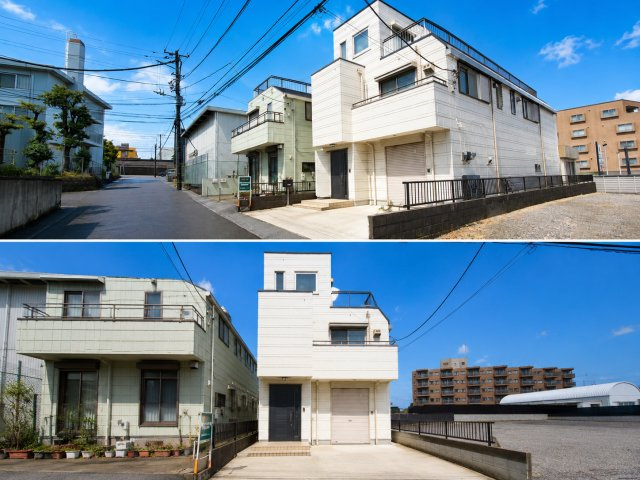 南花島中古戸建の前面道路含む現地写真