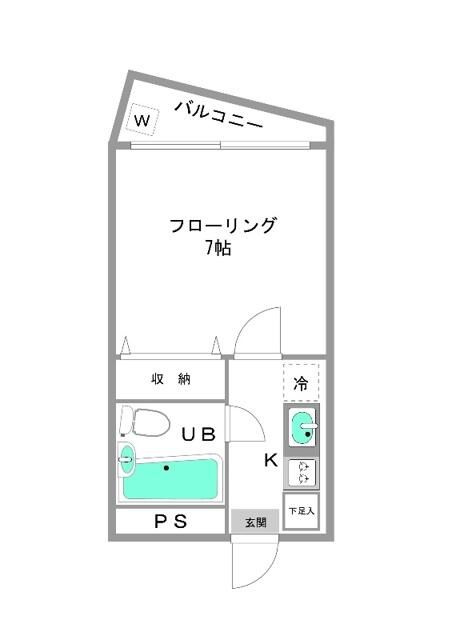 カオパレス７の間取り