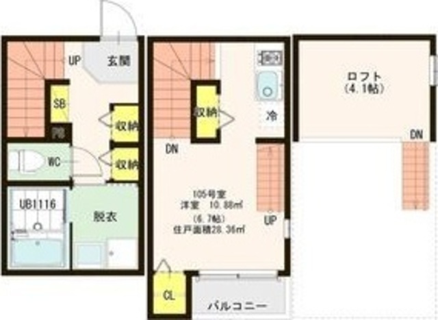 ハーモニーテラス岩切Ⅳの間取り