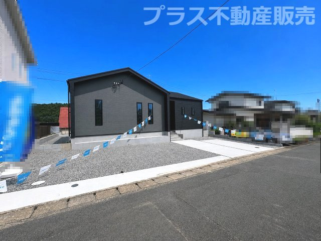【外観】 | 糟屋郡宇美町とびたけ3丁目2期・平屋　1号棟（全1棟）【仲介手数料無料・0円】 | 現地写真。プラス不動産販売なら、現場の全ての棟をまとめてご見学頂けます。