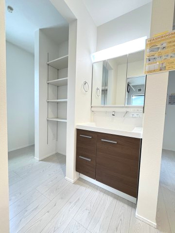【洗面所】 | 糟屋郡宇美町とびたけ3丁目2期・平屋　1号棟（全1棟）【仲介手数料無料・0円】 | 現地写真。