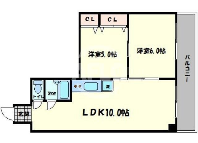 メゾンブランカの間取り|メゾンブランカ　角部屋　使い勝手のよい間取り