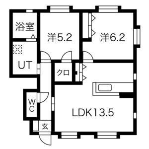 神戸市東灘区北青木４丁目のアパートの間取り
